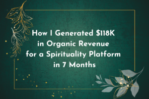 How I Generated $118K